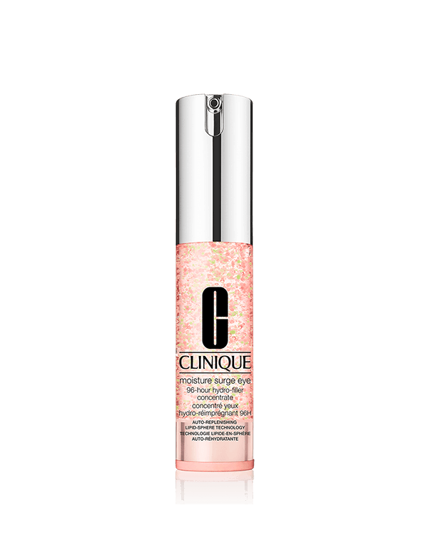 Moisture Surge™ Eye 96-Hour Hydro-Filler Concentrate, Ultralekki żel, który pomaga nawilżyć skórę w okolicach oczu i utrzymuje nawilżenie przez pełne 96 godzin.