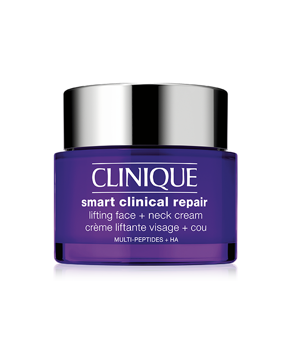Clinique Smart Clinical Repair™ Lifting Face + Neck Cream, Krem do twarzy i szyi o silnym działaniu widocznie liftinguje i redukuje linie i zmarszczki.