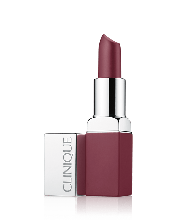 Clinique Pop™ Matte Lip Colour + Primer, Ta lekka, kremowa formuła podważa stereotyp tradycyjnej matowej szminki. Rozprowadzająca się gładko na ustach baza zatrzymuje wilgoć zapewniając niezasychające, gładkie, aksamitne wykończenie.